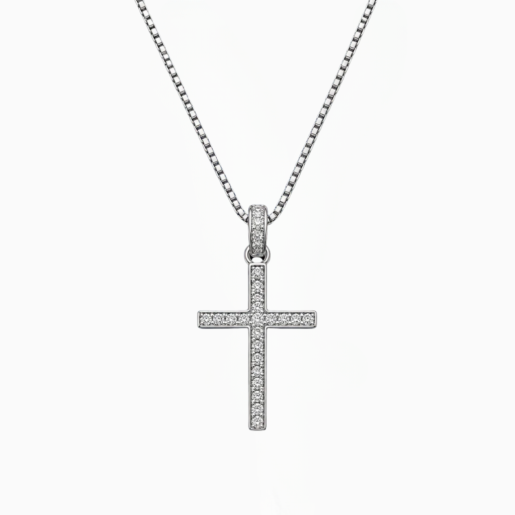 The Sterling Cross with Cubic Zirconia
