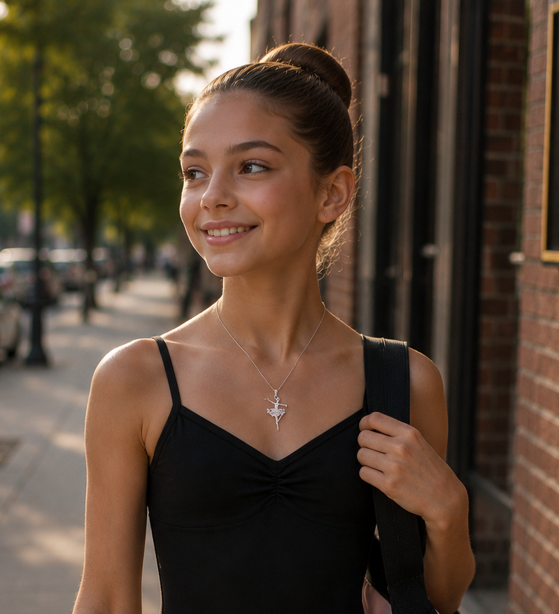 Ballerina with Pink Sparkle