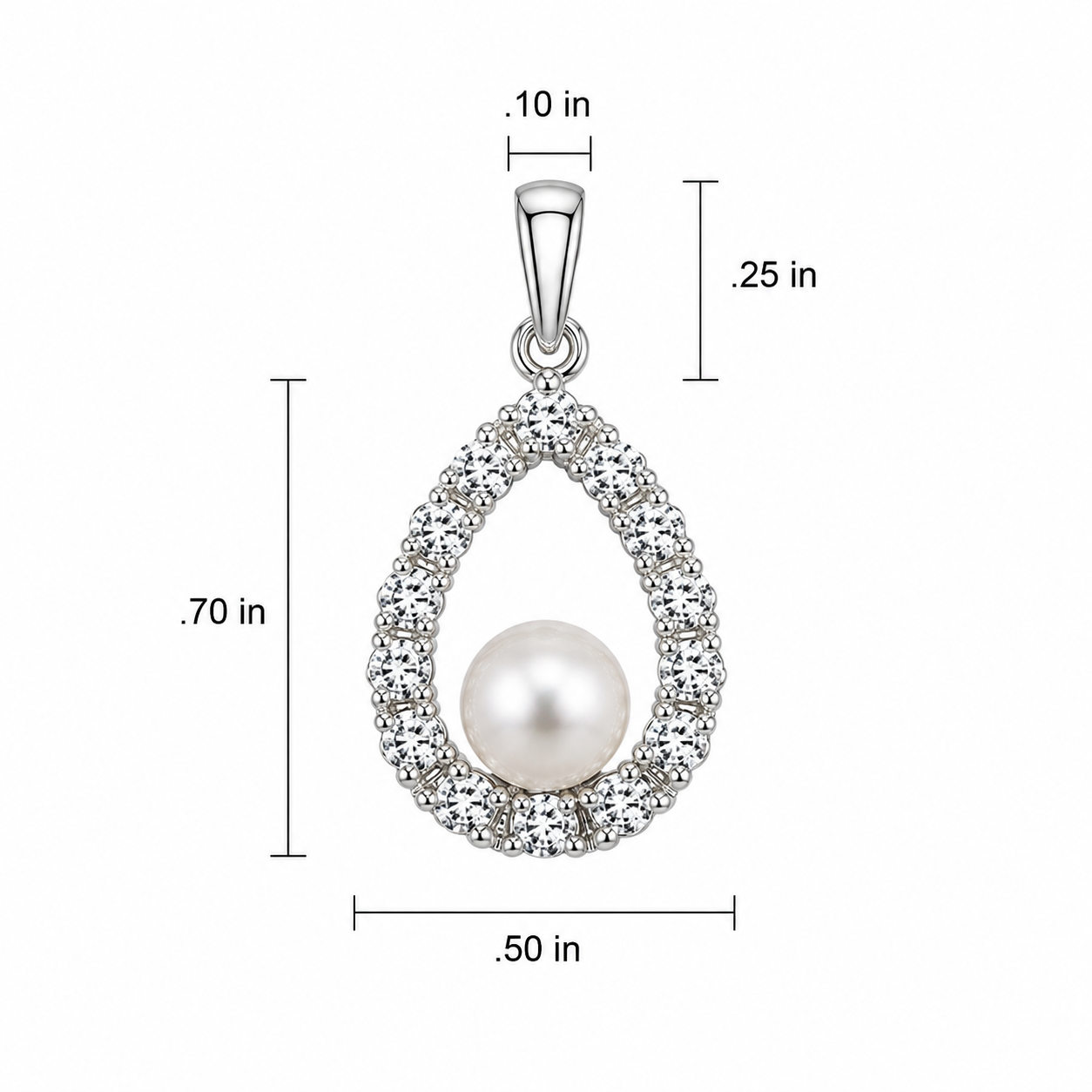 Beaucraft Aurora Teardrop Pearl Pendant