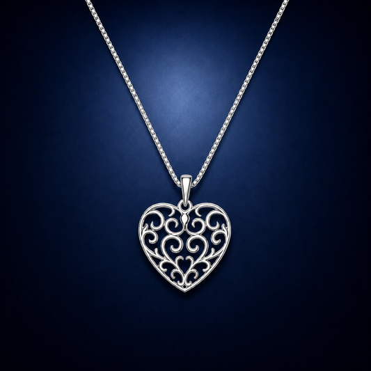Filigree Heart Pendant