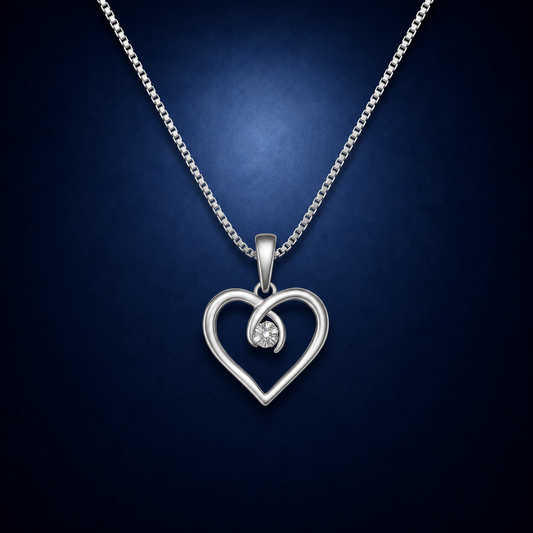 Elegant Heart With sparkle