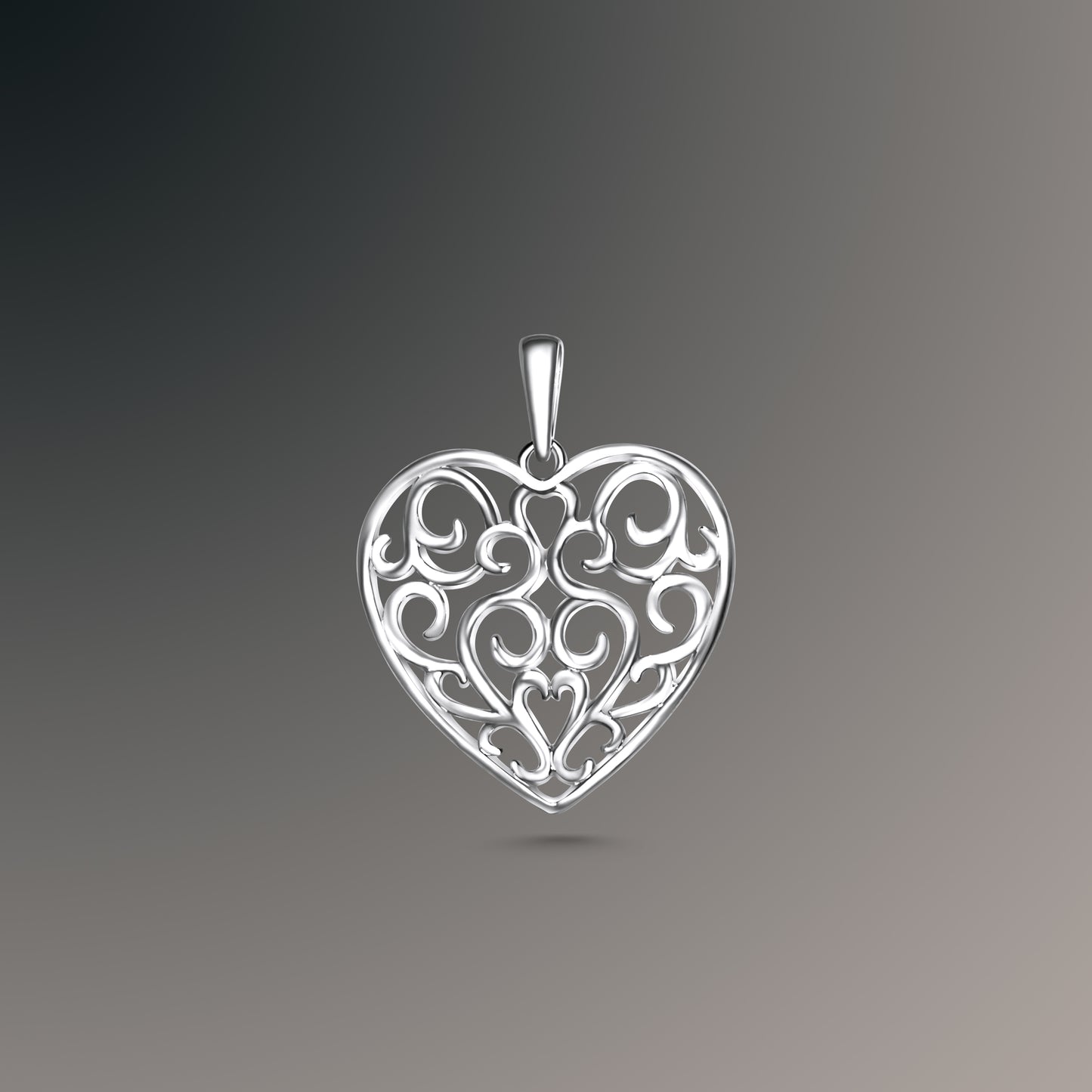 Filigree Heart Pendant