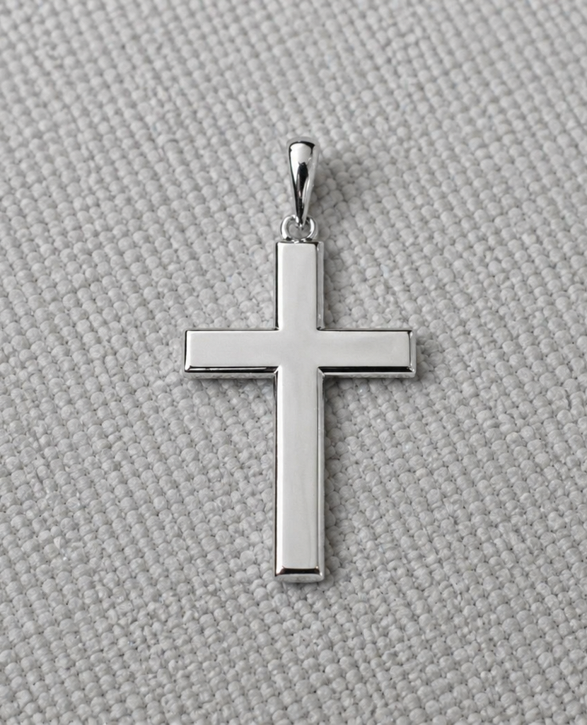 Classic Polished Cross Pendant