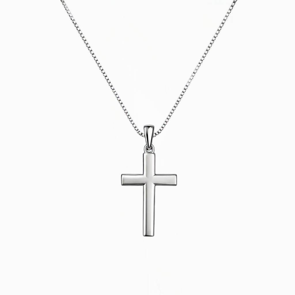 Classic Polished Sterling Silver Cross