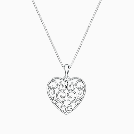 Filigree Heart Pendant