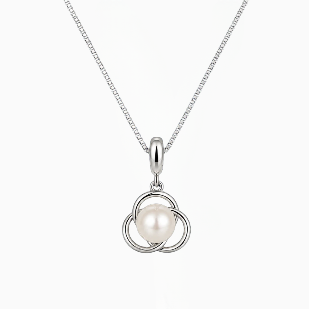 Beaucraft Halo Knot Pearl Pendant