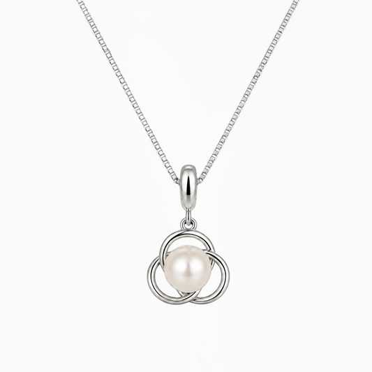Beaucraft Halo Knot Pearl Pendant