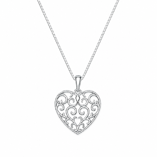Filigree Heart Pendant